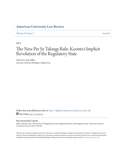 The New Per Se Takings Rule - Digital Commons @ American