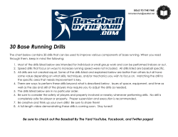 30 Base Running Drills