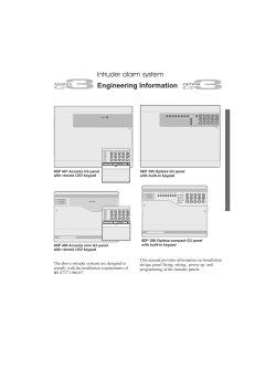 Intruder alarm system Engineering Information