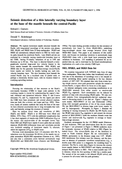 Seismic detection of a thin laterally varying boundary layer at the