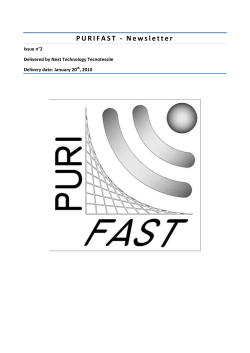 Purifast Newsletter N&deg; 2, January 2010