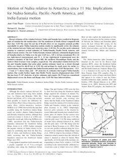 Motion of Nubia relative to Antarctica since 11 Ma: Implications for