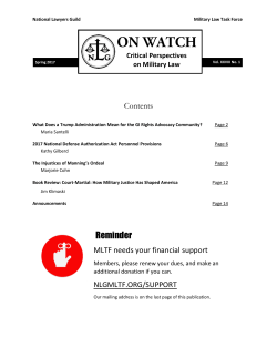 MLTF On Watch - Courage to Resist