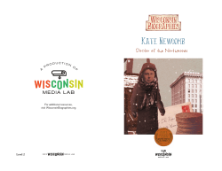 Booklet - Wisconsin Media Lab