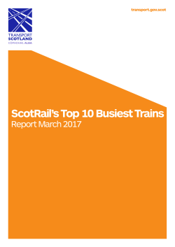 ScotRail`s Top 10 Busiest Trains
