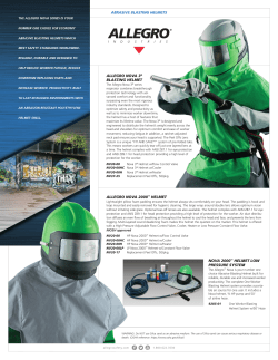 allegro nova 2000&trade; helmet abrasive blasting