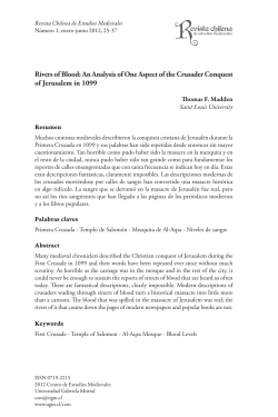 Rivers of Blood: An Analysis of One Aspect of the Crusader