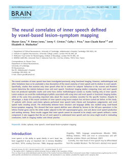 The neural correlates of inner speech defined by