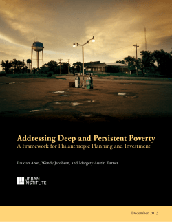 Addressing Deep and Persistent Poverty