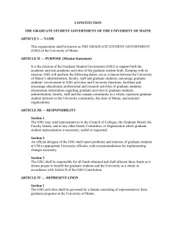 Constitution and Bylaws