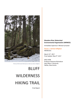 Bluff Wilderness Hiking Trail