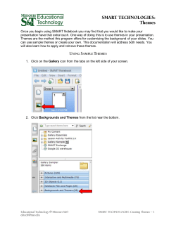 Once you begin using SMART Notebook you may find that you