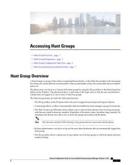 Accessing Hunt Groups