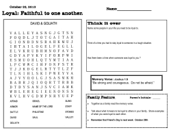 Loyal: Faithful to one another.