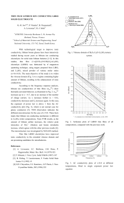 Thin Film Lithium Ion Conducting LiBSO Solid Electrolyte