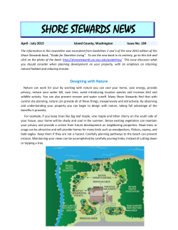 Issue 106 - Shore Stewards - Washington State University