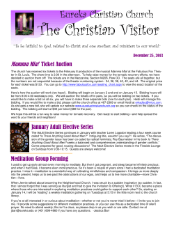 122513 visitor - Eureka Christian Church