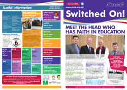 Summer 2016 - All Saints Academy Plymouth