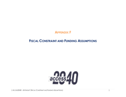 Appendix F &ndash; Fiscal Constraint
