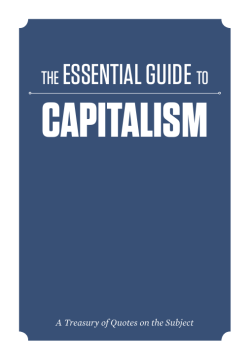 The essenTial Guide To Capitalism