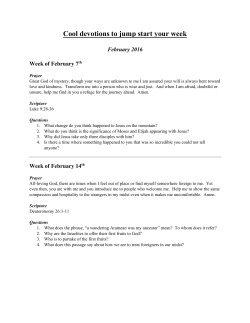 Cool devotions to jump start your week