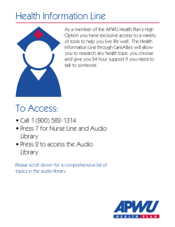 Health Information Line