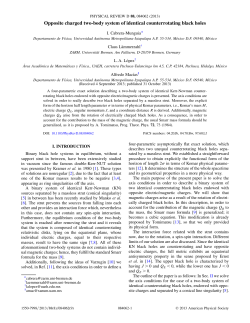 Opposite charged two-body system of identical counterrotating black