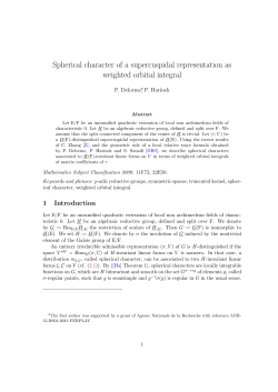 Spherical character of a supercuspidal representation as weighted