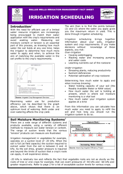 soil moisture mon Mallee
