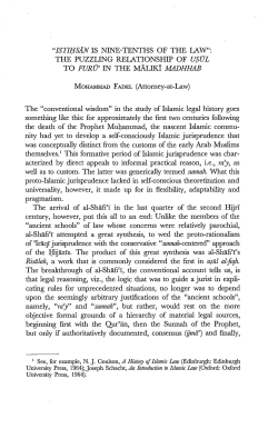 ISTIIjsAN IS NINE-TENTHS OF THE LAW