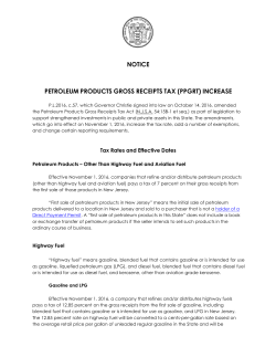 Petroleum Products Gross Receipts Tax (Ppgrt