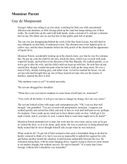 Monsieur Parent Guy de Maupassant