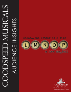 Audience Insights - Goodspeed Musicals