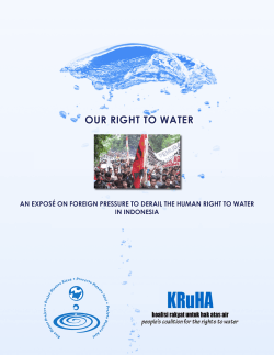 OUR RIGHT TO WATER