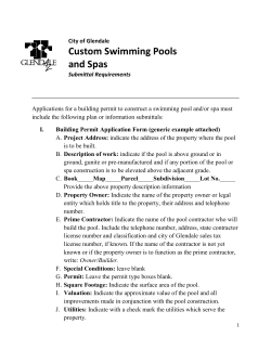 Custom Swimming Pools and Spas