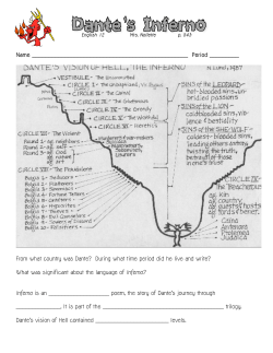 Name Period ______ From what country was Dante? During what