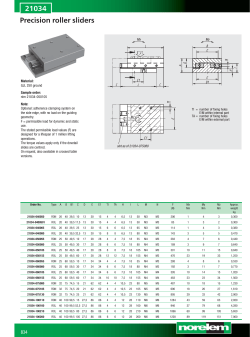 21034 Precision roller sliders