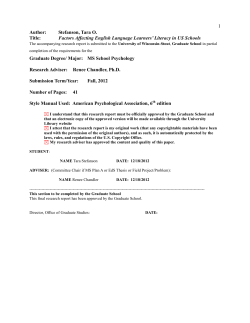 Factors Affecting English Language Learner`s Literacy in U