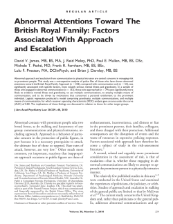 Abnormal Attentions Toward The British Royal Family: Factors