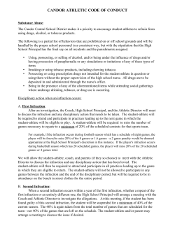 candor athletic code of conduct
