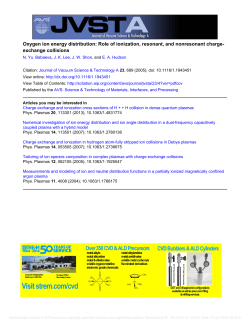 Oxygen ion energy distribution: Role of ionization