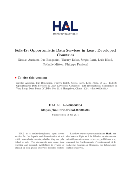 Folk-IS: Opportunistic Data Services in Least Developed