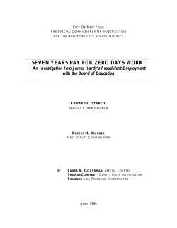 B.O.E. Intern Gets Paid for Seven Years without Working - SCI