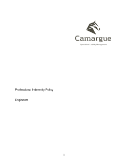 Professional Indemnity Policy Engineers