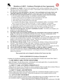 Guiding principles and four agreements