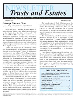 Fall 2009 Newsletter