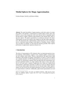 Medial Spheres for Shape Approximation