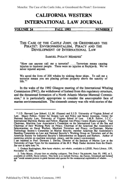 The Case of the Castle John, or Greenbeard the Pirate?