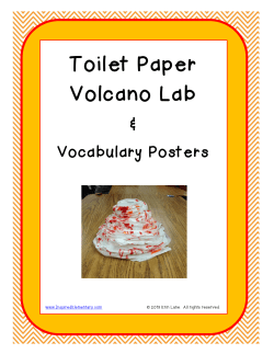 Toilet Paper Volcano Lab