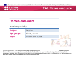 Matching activity PDF - EAL Nexus